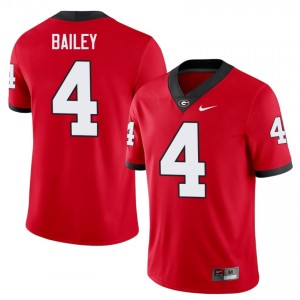 Red #4 Champ Bailey Men Stitched Jersey | UGA Limited College Football Edition 84687183