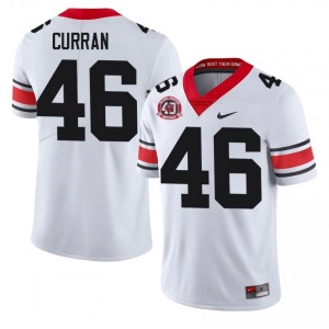 White #46 Danny Curran Men Stitched 1980 National Champions 40th Anniversary Jersey | UGA Bulldogs Premium High School Football Edition 74323430
