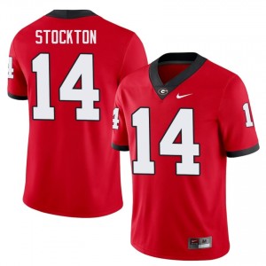 Red #14 Gunner Stockton Men Stitched Jersey | Dawgs Limited College Football Edition 13269634