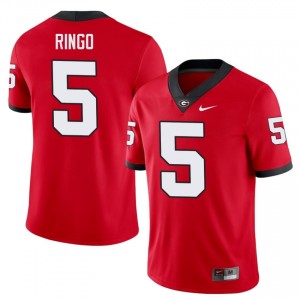 Red #5 Kelee Ringo Men Embroidery Jersey | UGA Player College Football Edition 81383591