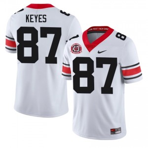 White #87 Lincoln Keyes Men Sewn 1980 National Champions 40th Anniversary Jersey | Dawgs Pro-Grade High School Football Edition 39535367