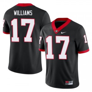 UGA Bulldogs Amaris Williams #17 Black Men Player Jersey | Limited Embroidery Football Uniform 69983279