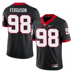 UGA Bulldogs Connor Ferguson #98 Black Men Player Jersey | Essential Embroidery Football Uniform 83587825