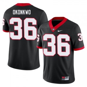 UGA Daniel Okonkwo #36 Black Men Player Jersey | Elite Thread Swen Football Uniform 33443678