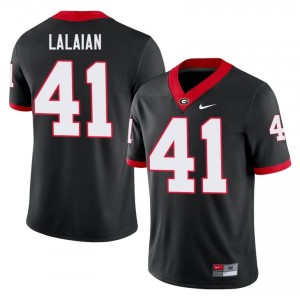 UGA Bulldogs David Lalaian #41 Black Men Player Jersey | Pro Cut Embroidery Football Uniform 54987617