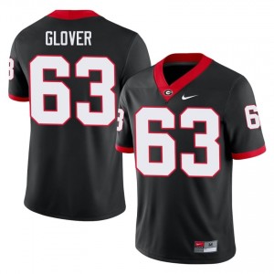 Georgia Bulldogs Dontrell Glover #63 Black Men Player Jersey | Embroidery Football Uniform 51240543