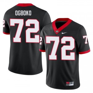 Georgia Ekene Ogboko #72 Black Men Player Jersey | Exclusive Sewn Football Uniform 32710139