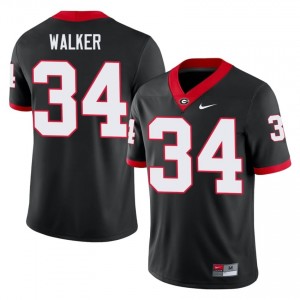 Georgia Bulldogs Herschel Walker #34 Black Men Player Jersey | Gameday Embroidery Football Uniform 51857788
