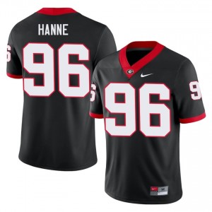 UGA Bulldogs JJ Hanne #96 Black Men Player Jersey | Elite Embroidery Football Uniform 22365347