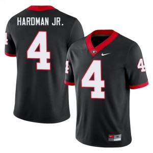 Georgia Mecole Hardman Jr. #4 Black Men Player Jersey | Classic Embroidery Football Uniform 52932800
