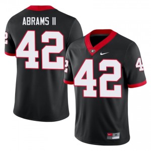 Georgia Bulldogs Nick Abrams II #42 Black Men Player Jersey | Officially Licensed Stitched Football Uniform 93339666