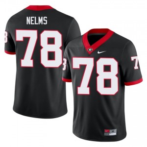 Georgia Tate Nelms #78 Black Men Player Jersey | Gameday Embroidery Football Uniform 40840785