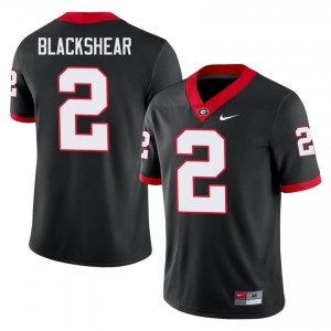 Dawgs Thomas Blackshear #2 Black Men Player Jersey | Authentic Embroidery Football Uniform 80404602