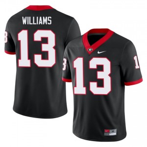 Georgia Tyler J. Williams #13 Black Men Player Jersey | Licensed Embroidery Football Uniform 46240887