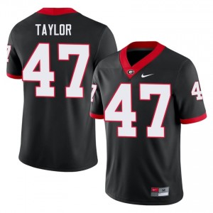 UGA Will Taylor #47 Black Men Player Jersey | Limited Stitched Football Uniform 35483036
