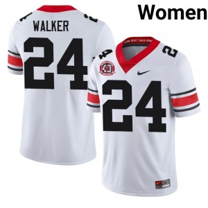 UGA Bo Walker #24 White Women High School 1980 National Champions 40th Anniversary Jersey | Officially Licensed Embroidery Football Uniform 41602860