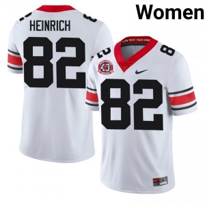 Dawgs Colton Heinrich #82 White Women High School 1980 National Champions 40th Anniversary Jersey | Genuine Sewn Football Uniform 43693677