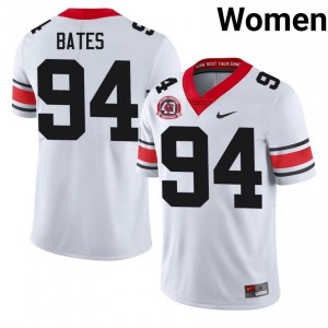 UGA Bulldogs Henry Bates #94 White Women High School 1980 National Champions 40th Anniversary Jersey | Authentic Stitched Football Uniform 39878806