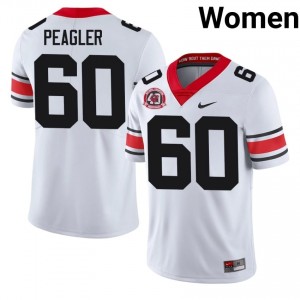 Georgia Henry Peagler #60 White Women High School 1980 National Champions 40th Anniversary Jersey | Authentic Stitch Football Uniform 66416306