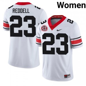 Georgia Bulldogs Jaden Reddell #23 White Women High School 1980 National Champions 40th Anniversary Jersey | Elite Thread Stitched Football Uniform 30784643