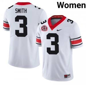Dawgs Roquan Smith #3 White Women High School 1980 National Champions 40th Anniversary Jersey | Classic Embroidery Football Uniform 68126134
