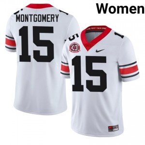 Georgia Ryan Montgomery #15 White Women High School 1980 National Champions 40th Anniversary Jersey | Gameday Stitched Football Uniform 21807260
