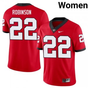 UGA Todd Robinson #22 Red Women College Jersey | Limited Stitch Football Uniform 78923114