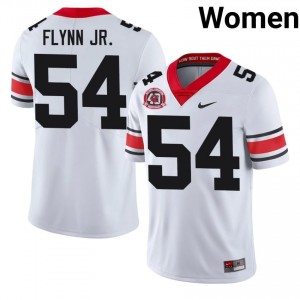 Dawgs Waltclaire Flynn Jr. #54 White Women High School 1980 National Champions 40th Anniversary Jersey | Classic Embroidery Football Uniform 59076861
