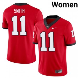 Georgia Bulldogs Arian Smith #11 Red Women College Jersey | Exclusive Embroidery Football Uniform 53950727