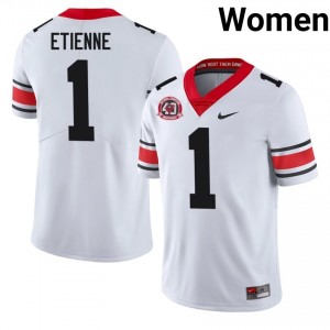 Georgia Trevor Etienne #1 White Women High School 1980 National Champions 40th Anniversary Jersey | Gameday Stitched Football Uniform 80882214