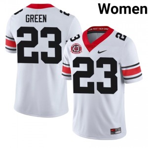 Dawgs Tyriq Green #23 White Women High School 1980 National Champions 40th Anniversary Jersey | Authentic Stitched Football Uniform 50725035