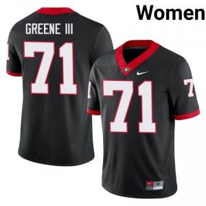 Earnest Greene III #71 Black Women Stitched Jersey | Alumni Dawgs Player Football Gear 50188086