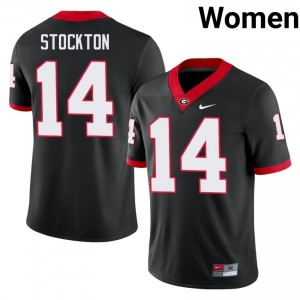 Gunner Stockton #14 Black Women Embroidery Jersey | Iconic Dawgs Player Football Gear 27257841