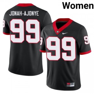 Joseph Jonah-Ajonye #99 Black Women Stitched Jersey | Officially Licensed UGA Bulldogs Player Football Gear 67178618