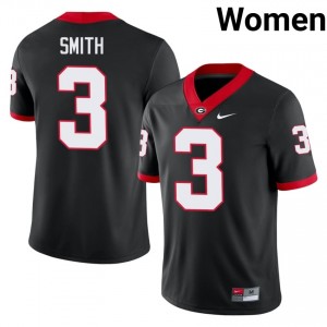 Roquan Smith #3 Black Women Stitch Jersey | Pro Cut Georgia Player Football Gear 91837479
