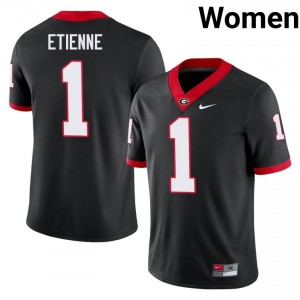Trevor Etienne #1 Black Women Embroidery Jersey | Licensed UGA Player Football Gear 75680375