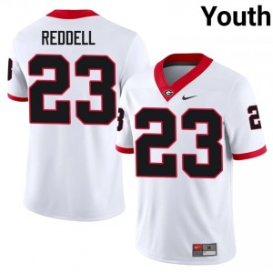 Georgia Jaden Reddell #23 White Youth NCAA Jersey | Classic Sewn Football Uniform 75155763