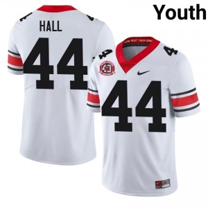 Jordan Hall #44 White Youth Sewn 1980 National Champions 40th Anniversary Jersey | Fresh UGA High School Football Gear 14975677