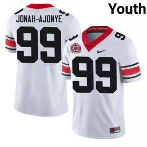 Joseph Jonah-Ajonye #99 White Youth Stitched 1980 National Champions 40th Anniversary Jersey | Premium Georgia Bulldogs High School Football Gear 68924782