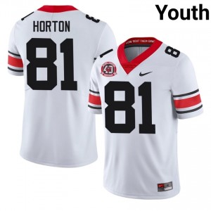 Josh Horton #81 White Youth Sewn 1980 National Champions 40th Anniversary Jersey | Gameday Georgia High School Football Gear 74586089