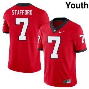 Matthew Stafford #7 Red Youth Stitch Jersey | Iconic UGA Bulldogs College Football Gear 20341728