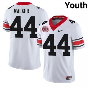 Travon Walker #44 White Youth Stitch 1980 National Champions 40th Anniversary Jersey | Premium Georgia Bulldogs High School Football Gear 73988839