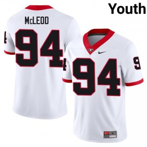 Dawgs Xzavier McLeod #94 White Youth NCAA Jersey | Officially Licensed Stitched Football Uniform 31057871