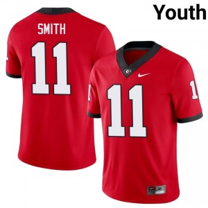Arian Smith #11 Red Youth Embroidery Jersey | Iconic Georgia College Football Gear 65943986