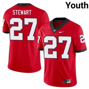 Blake Stewart #27 Red Youth Sewn Jersey | Gameday Georgia Bulldogs College Football Gear 46603836