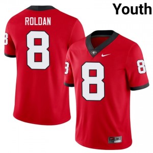 Landon Roldan #8 Red Youth Sewn Jersey | Pro Cut UGA Bulldogs College Football Gear 78737852