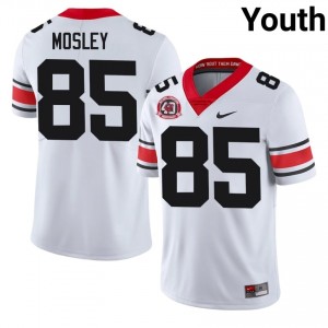 Ryan Mosley #85 White Youth Embroidery 1980 National Champions 40th Anniversary Jersey | Premium UGA Bulldogs High School Football Gear 66936268