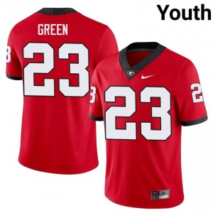 Tyriq Green #23 Red Youth Embroidery Jersey | Elite Thread UGA Bulldogs College Football Gear 84644907