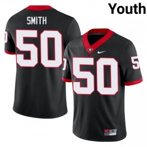 Black #50 Cortez Smith Youth Stitched Jersey | UGA Elite Player Football Edition 47039449