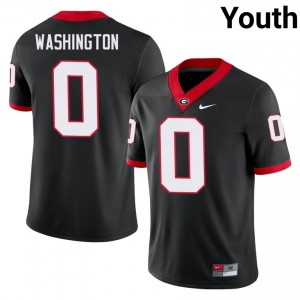 Black #0 Darnell Washington Youth Embroidery Jersey | UGA Pro-Grade Player Football Edition 71299733